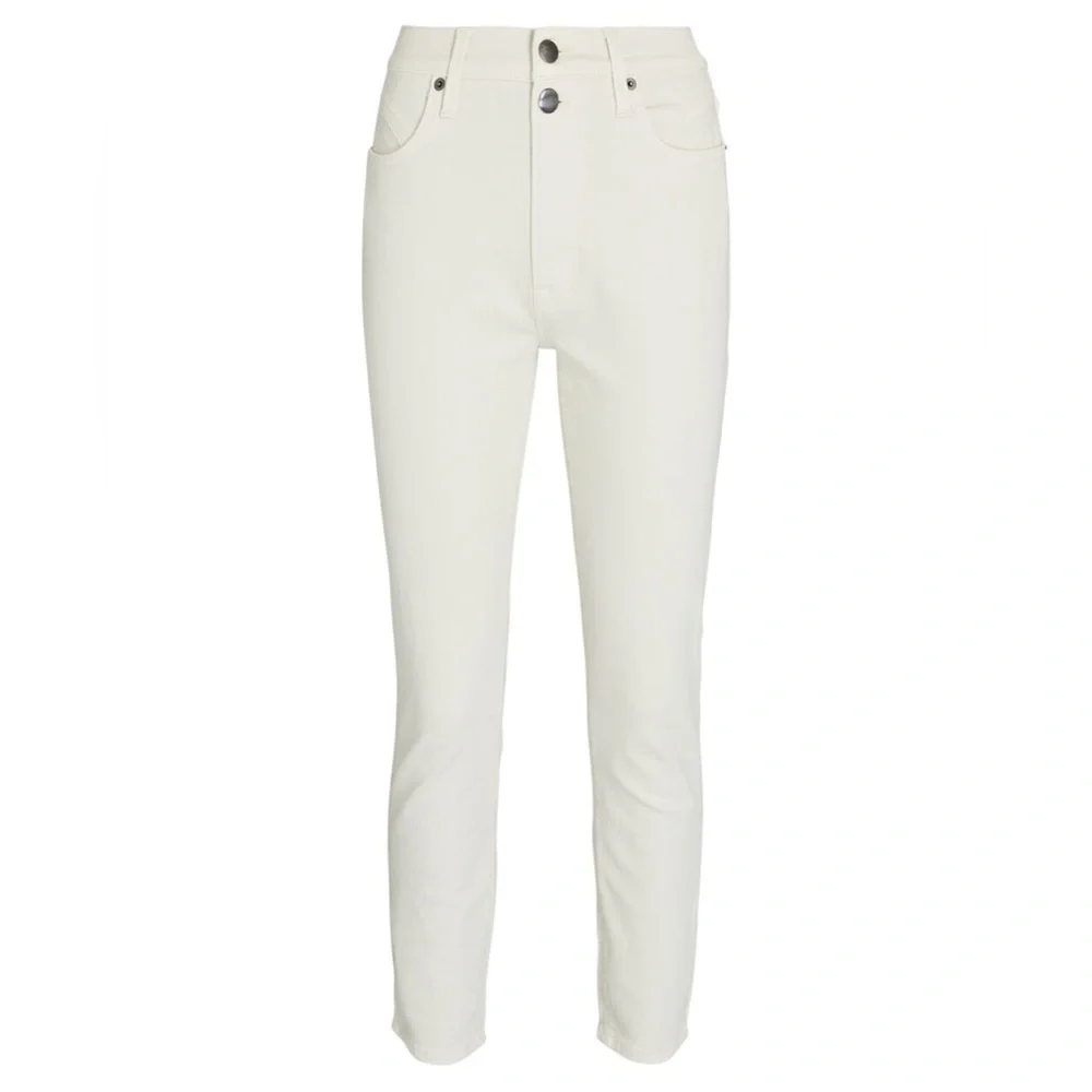 Frame denim Ali high rise cigarette pants in vintage white size 32 - Picture 3 of 11